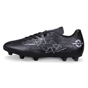 Nivia Football Stud for Men/Boys, TPU Sole with Synthetic Leather Upper, Die Cut Lightweight Insole, Ideal for Soft